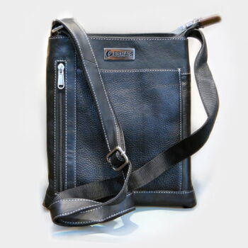 ladies leather sling bag lsb02 black