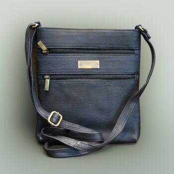 ladies leather sling bag lsb03 black