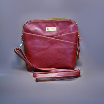 ladies leather sling bag lsb09 brick red